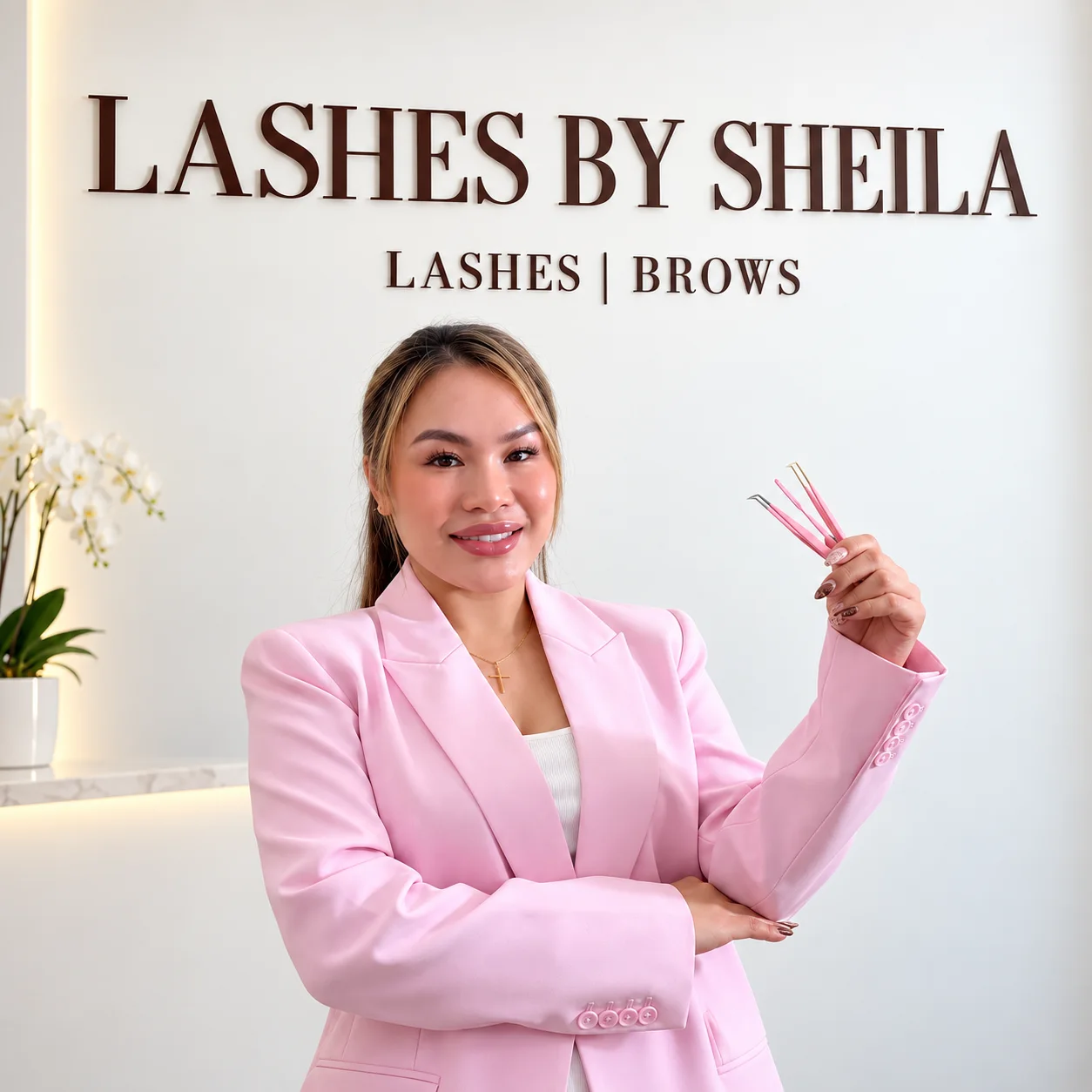 Sheila, licensed lash and brow artist in Dubai